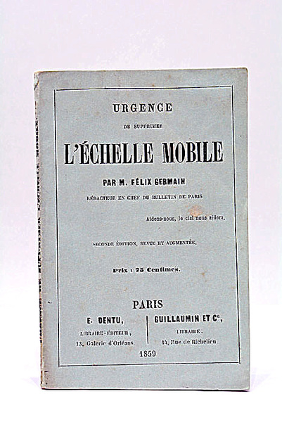 Urgence de supprimer l'échelle mobile. Seconde édition, revue et augmentée.