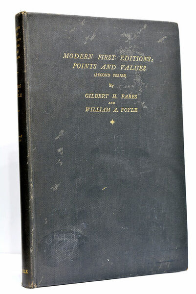 Modern first editions: Points and values.