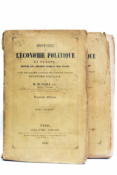 Histoire de l'économie politique en Europe, depuis les anciens jusqu'à …