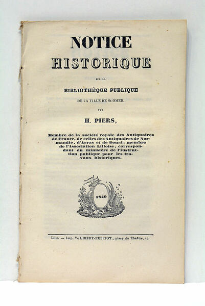 Notice Historique sur la Bibliothèque Publique de la ville de …