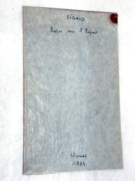 Essai sur l'Esprit de la Philosophie. Discours prononcé à la …