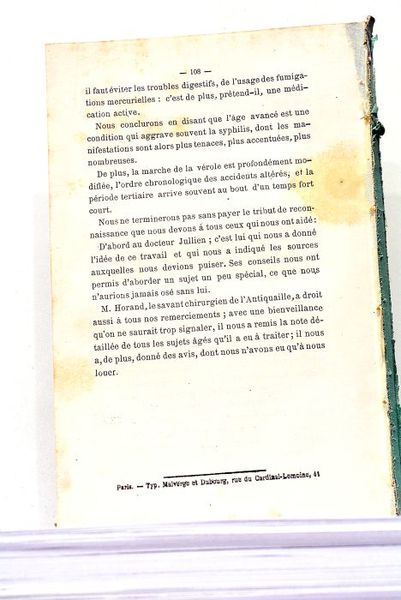 Etudes sur la Syphilis.