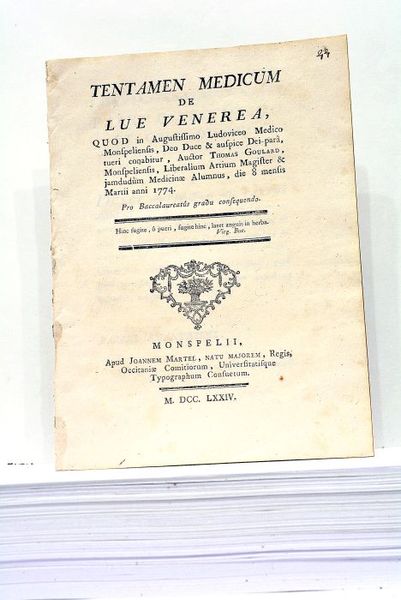 Tentamen Medicum de Lue Venerea.