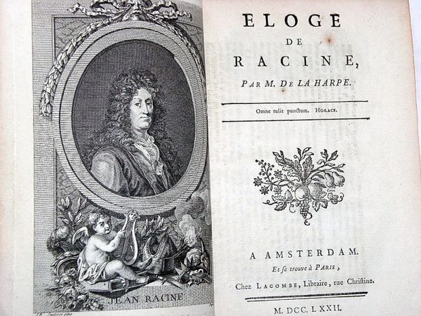 Eloge de Racine. A Amsterdam, et se trouve à Paris, …