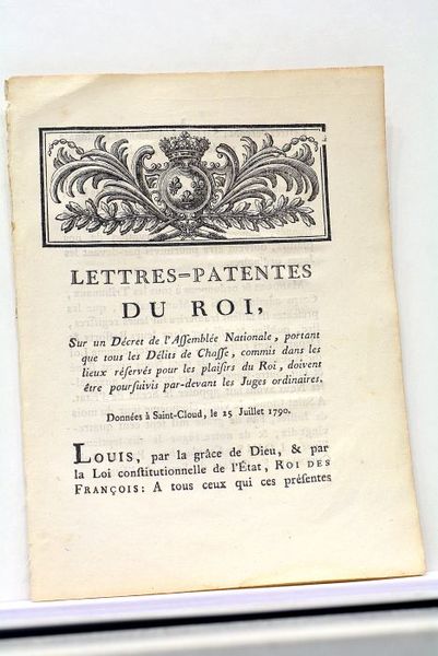 LETTRES-PATENTES du Roi, sur un décret de l'Assemblée Nationale, portant …
