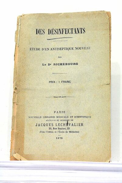Des désinfectants. Etude d'un antiseptique nouveau.