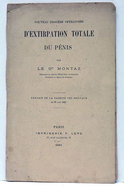 Nouveau Procédé Opératoire d'Extirpation Totale du Pénis.