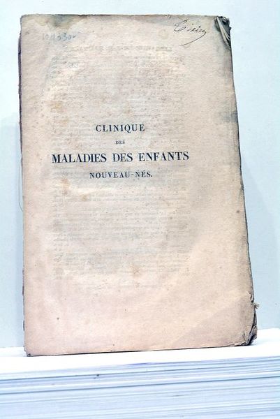 Clinique des Maladies des Enfants Nouveau-Nés.