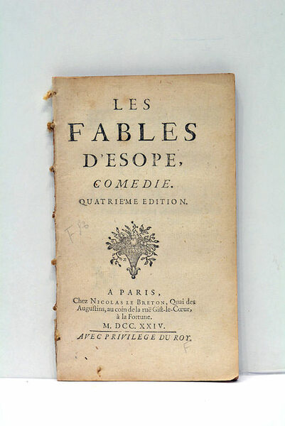 Les Fables, Comedie. Quatrième Edition.