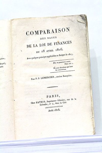 Comparaison des Bases de la Loi des Finances du 18 …