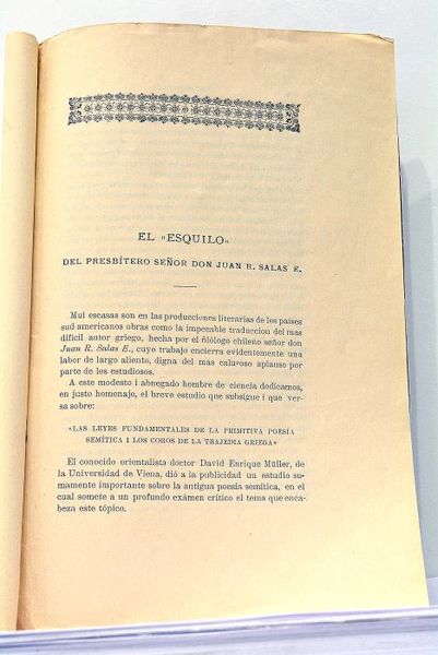 El Esquilo del Presbitero señor don Juan Rafael Salas E.