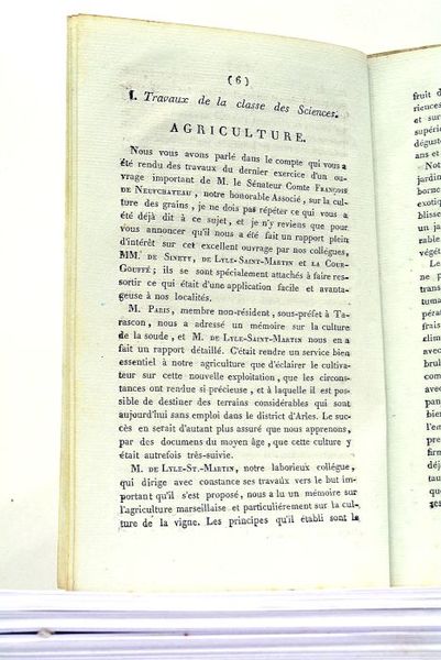 Notice des Travaux de l'Académie des Sciences, Lettres et Arts …