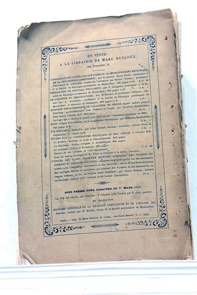 Avant le Christianisme ou Histoire des Doctrines religieuses et philosophiques …