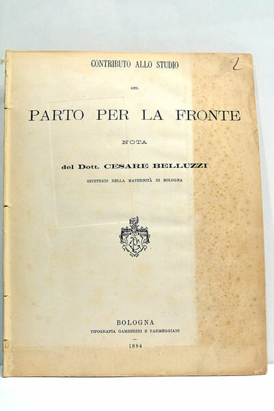 Contributo allo studio del Parto per la Fronte.