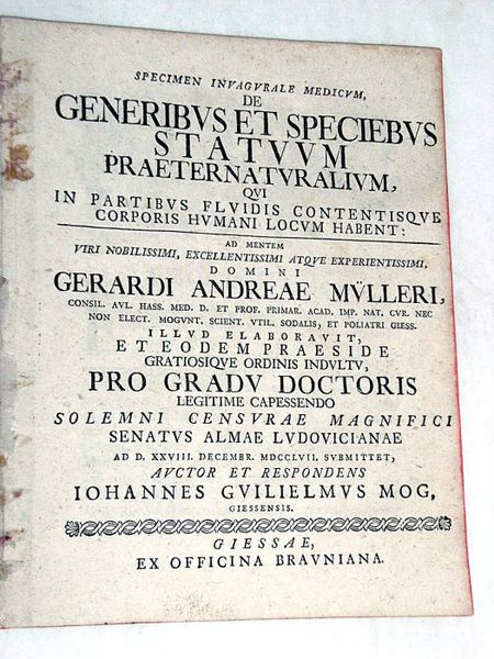 De Generibus et Speciebus statuum praeternaturalium qui in partibus fluidis …