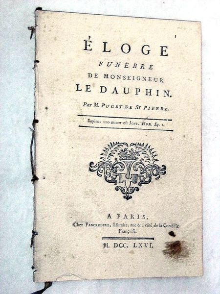 Eloge funèbre de Monseigneur le dauphin.