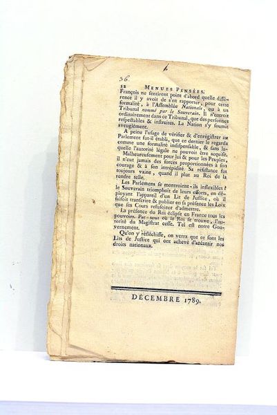 MENUES PENSÉES de M.L.