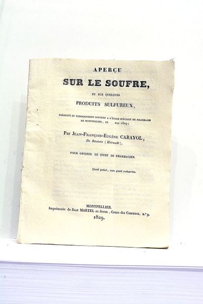 Aperçu sur le Soufre, et sur quelques produits sulfureux, présenté …