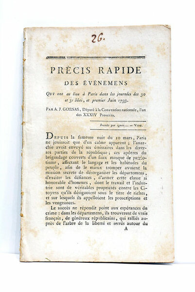 Précis Rapide des Evénemens qui ont eu lieu à Paris …