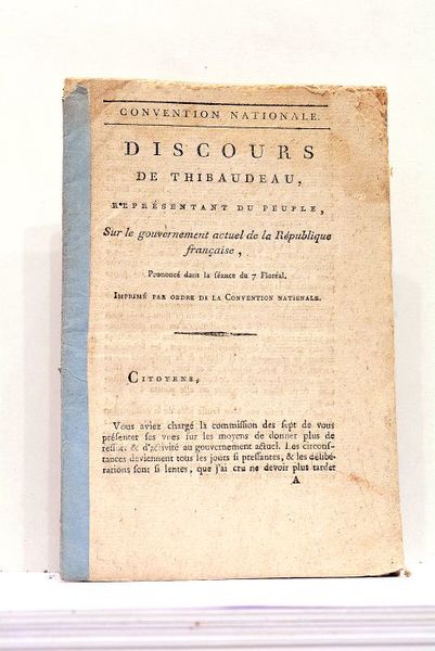 Discours sur le Gouvernement actuel de la République française.