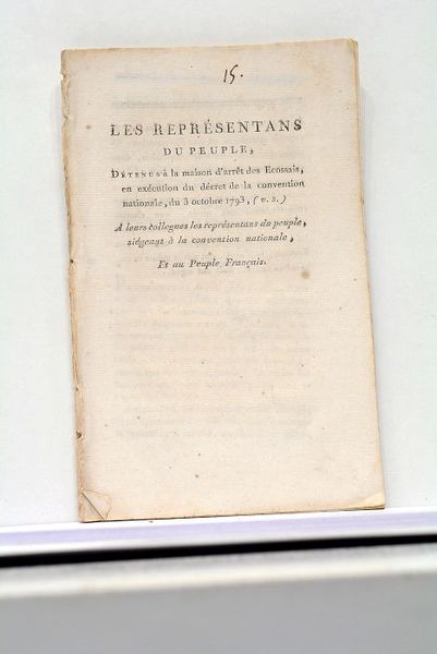 REPRÉSENTANTS (Les) du Peuple, détenus à la maison d'arrêt des …