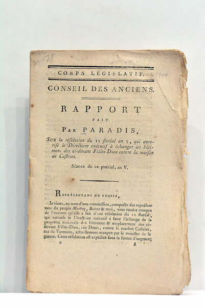 Rapport sur la résolution du 12 floréal an 5, qui …