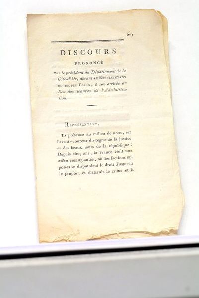 Discours prononcé par le président du département de la Côte-d'Or, …