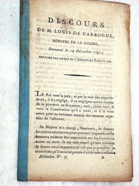 Discours prononcé le 14 décembre 1791.