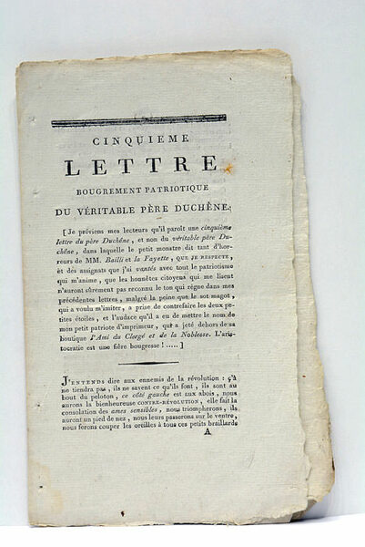 Cinquième lettre bougrement patriotique.