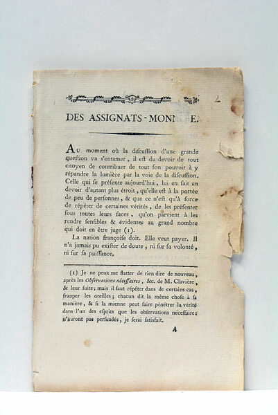 ASSIGNATS-MONNOIE (Des).
