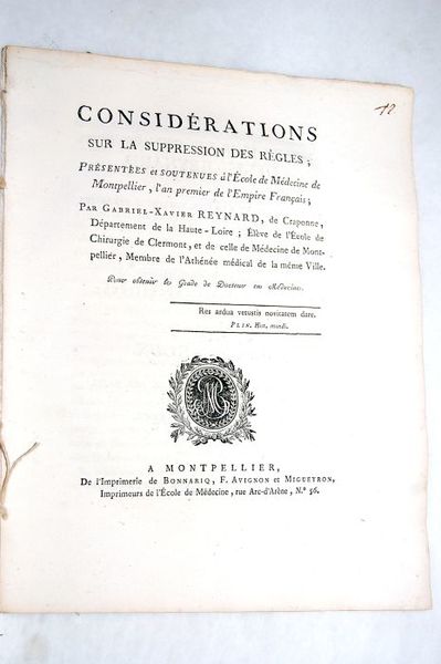 Considérations sur la suppression des règles.