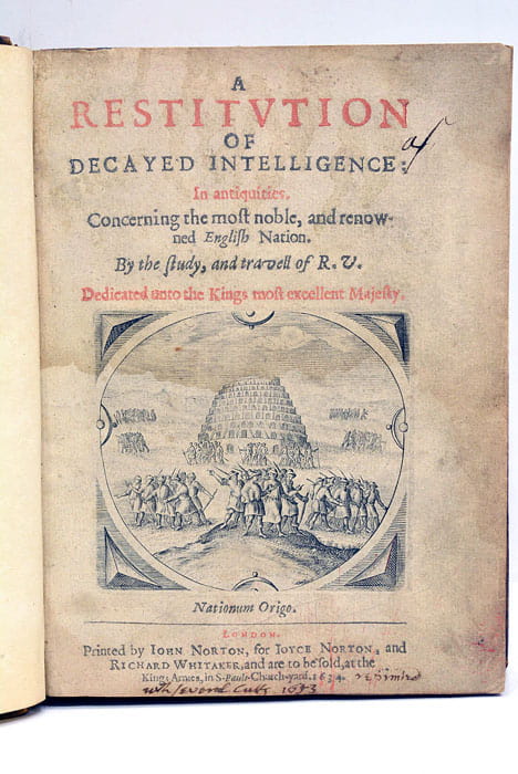 A Restitution of Decayed Intelligence: In antiquities, Concerning the most …