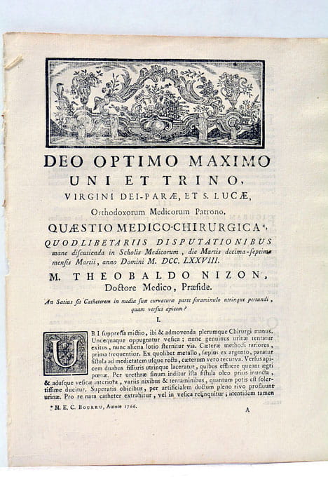 An Satius sit Catheterem in media suae curvatura parte foraminulo …