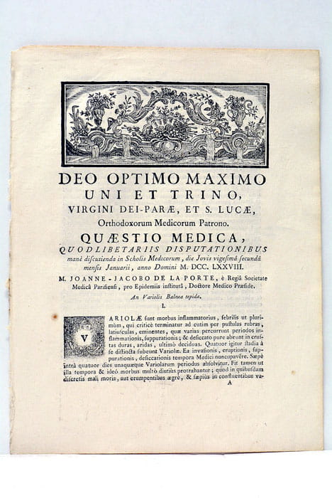 An Variolis Balnea Tepida.