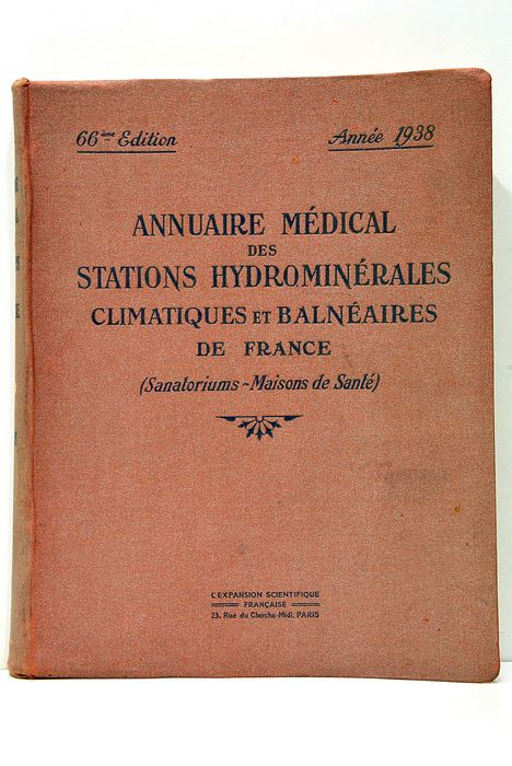 ANNUAIRE MÉDICAL DES STATIONS Hydrominérales Climatiques et Balnéaires de France …