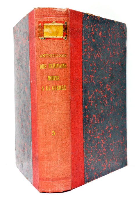 ANTHOLOGIE DES écrivains morts à la guerre 1914-1918.
