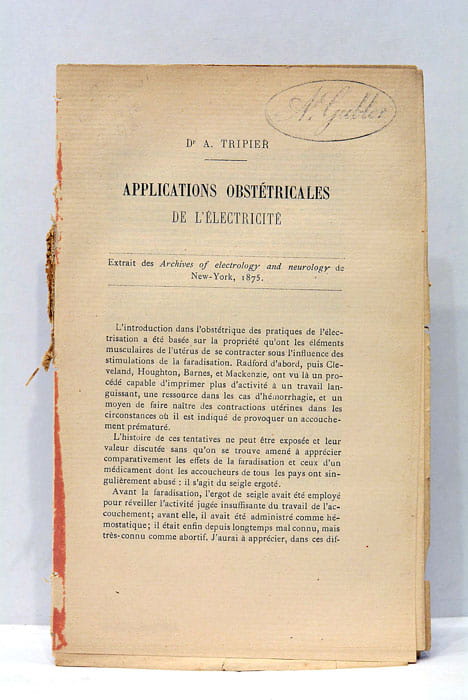 Applications Obstétricales de l'Electricité.