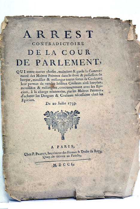 Arrest contradictoire de la Cour de Parlement, qui entre-autres choses, …