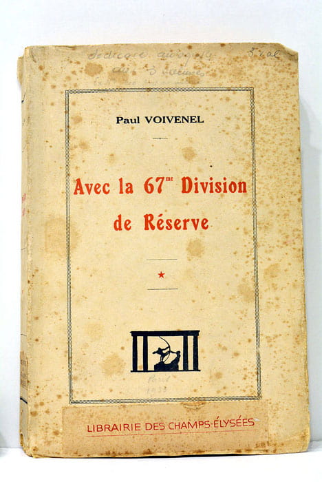 Avec la 67me Division de Réserve. Tome 1.