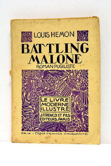 Battling Malone pugiliste. D'après les bois gravés de Clément Serveau.