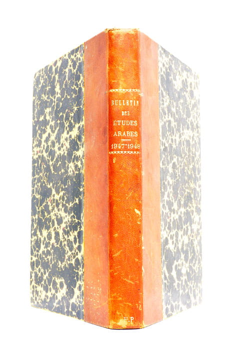 BULLETIN DES ETUDES ARABES, 1947-1948. 2 tomes reliés, 10 bulletins …
