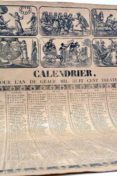 CALENDRIER pour l'an de grace 1835.