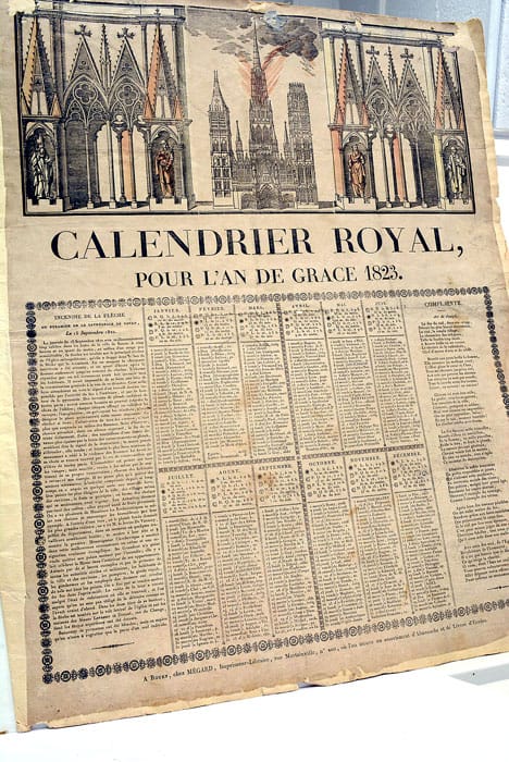 CALENDRIER Royal pour l'an de Grace 1823.