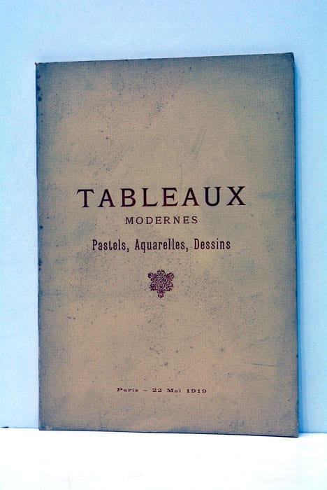 Catalogue des tableaux modernes. Pastels, Aquarelles, Dessins.
