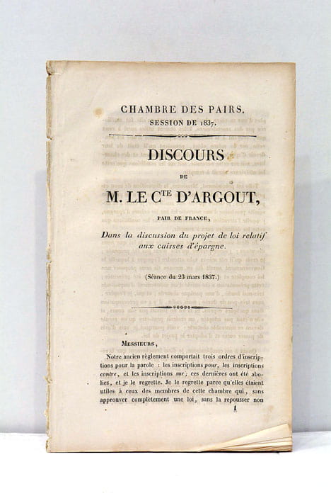 Chambre des Pairs. Session de 1837. Discours dans la discussion …
