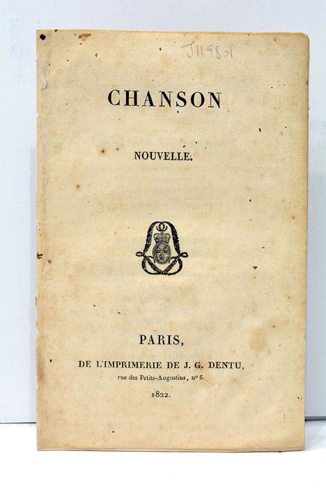 CHANSON NOUVELLE.