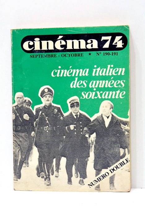 Cinéma 74. Cinéma italien des années soixante.