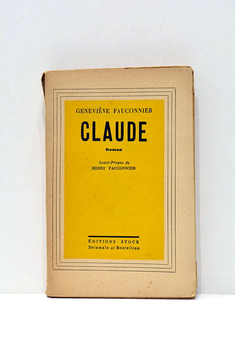 Claude. Avant-propos de Henri Fauconnier.