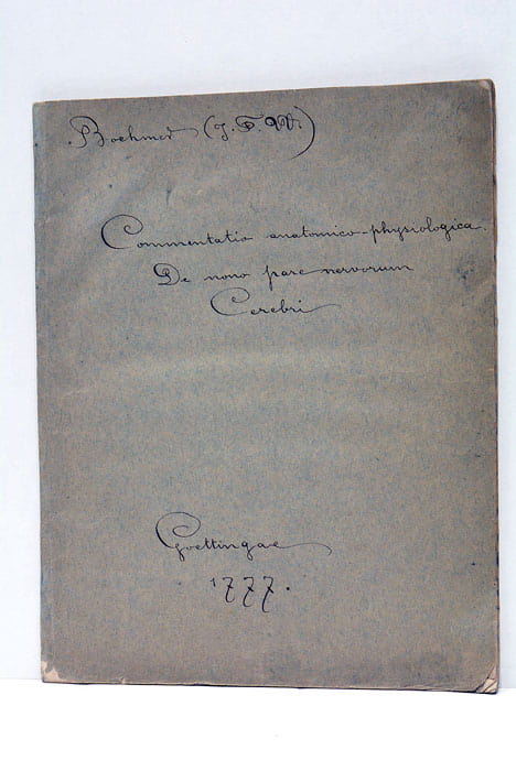 Commentatio Anatomico-Physiologica de Nono Pare Nervorum Cerebri.