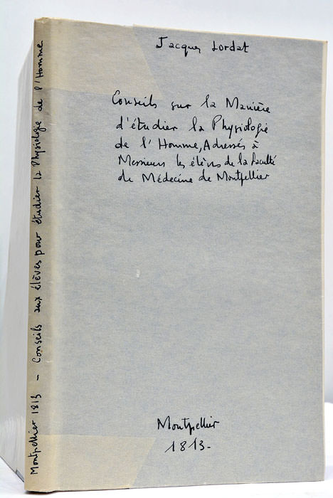 Conseils sur la manière d'étudier la physiologie de l'Homme, adressés …